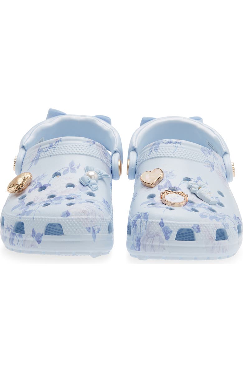 CROCS x LoveShackFancy Floral Classic Clog, Alternate, color, Mineral Blue