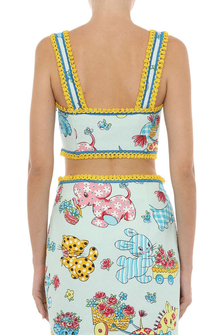 Calico Animals Bustier Top, Alternate, color, FANTASY PRINT LIGHT BLUE