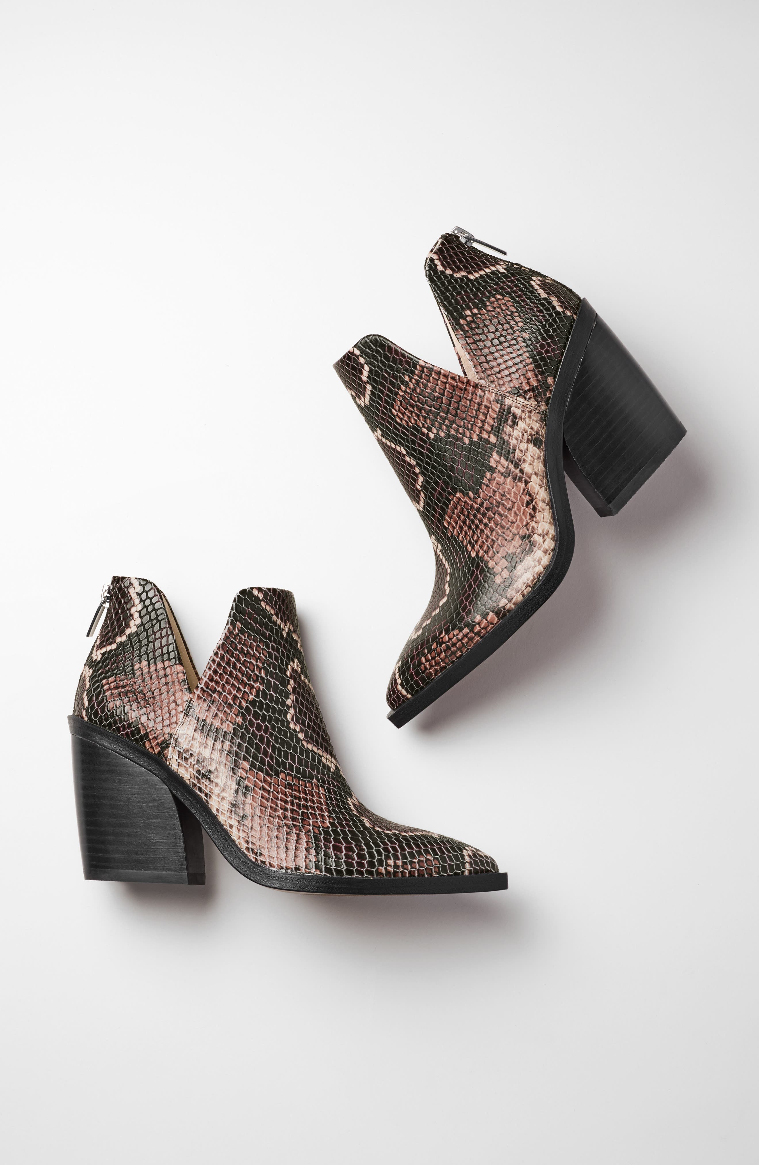 Gigietta Bootie, Alternate, color, MAUVE MULTI EMBOSSED LEATHER