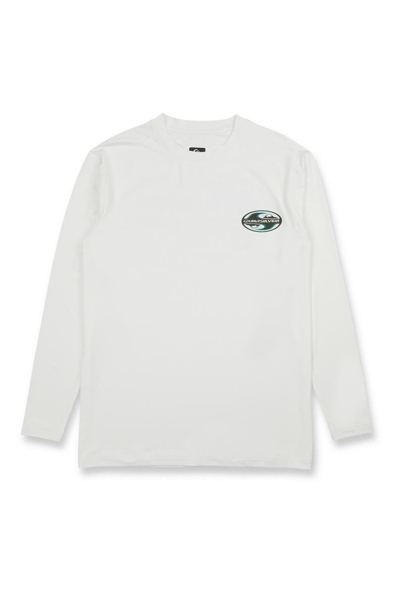 All Day Surf Long Sleeve Performance Rashguard, Alternate, color, WHITE