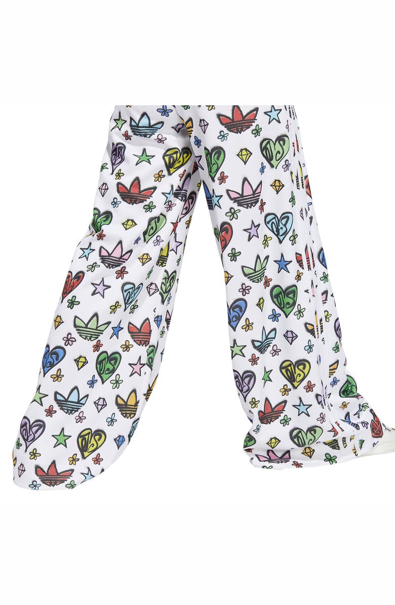 adidas X Jeremy Scott Wide Leg Monogram Track Pants, Alternate, color,
