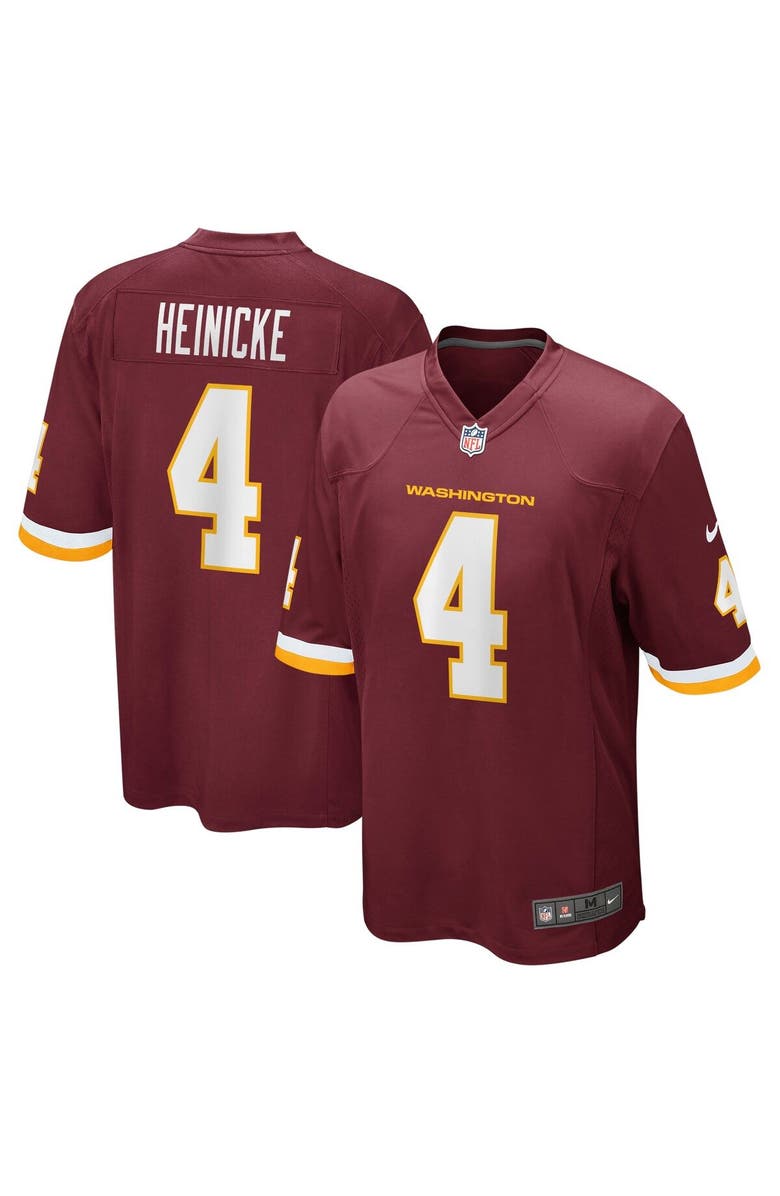 Nike Men's Nike Taylor Heinicke Burgundy Washington Football Team Jersey, Main, color, 