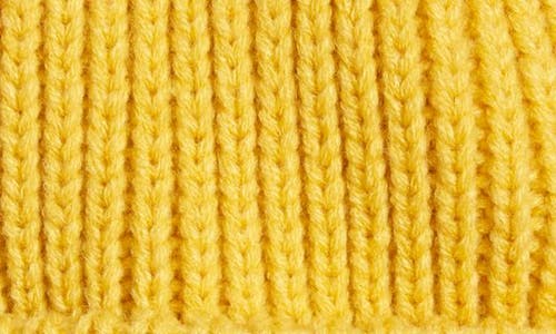Treasure & Bond Classic Knit Cuffed Beanie In Yellow