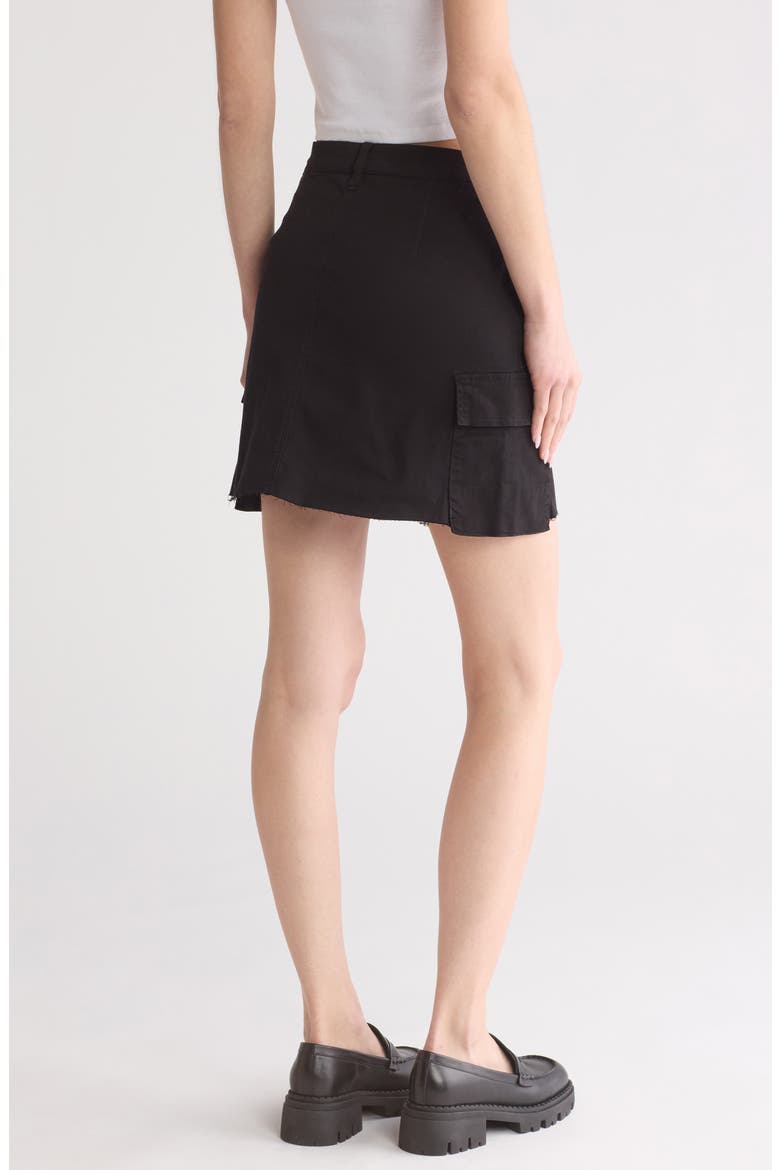 Cargo Miniskirt, Alternate, color, BLACK