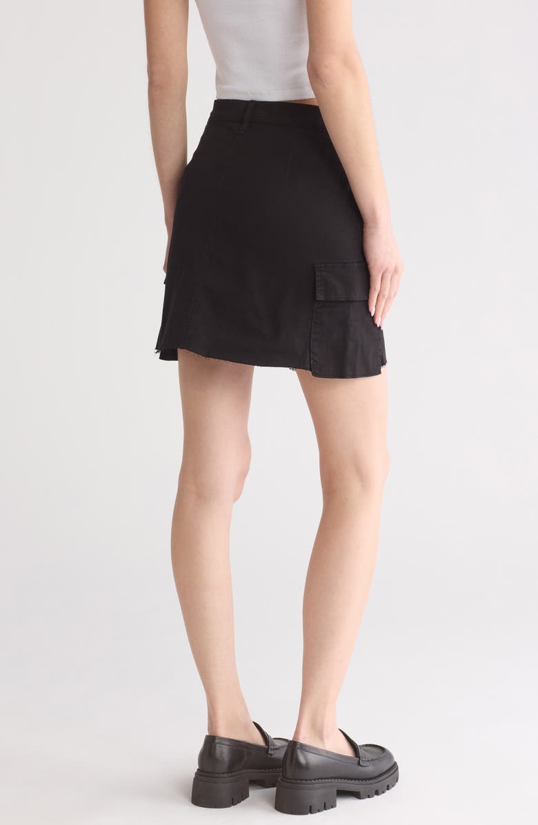 Joe's Cargo Miniskirt, Alternate, color, Black