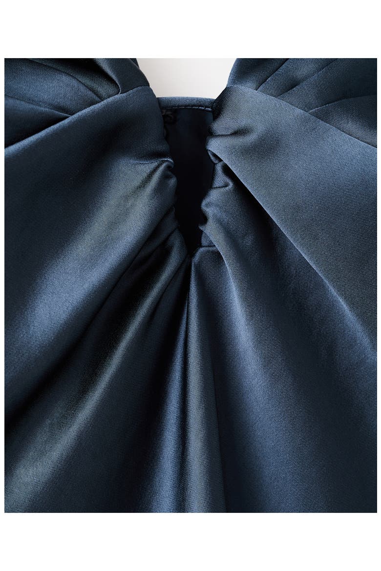 Victory Hammered Satin Slipdress, Alternate, color, NIGHT BLUE