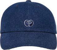 maje Raw denim cap with logo