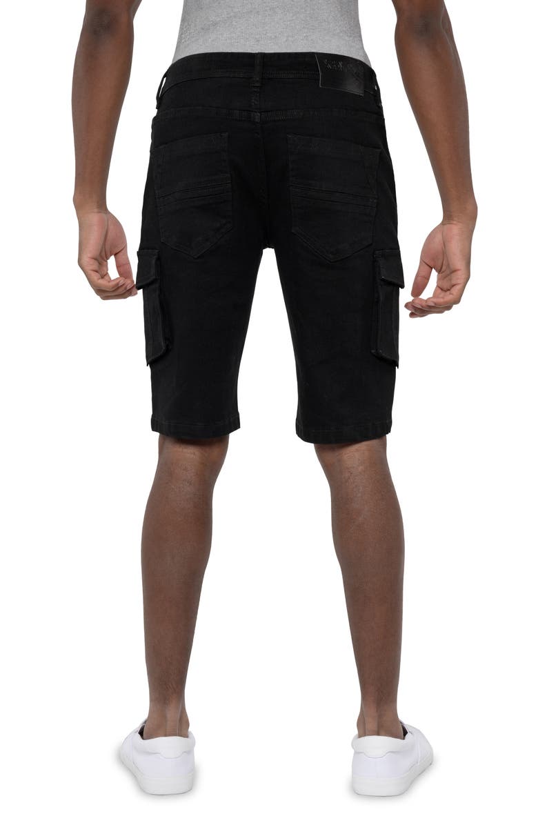 XRAY Denim Cargo Shorts, Alternate, color, Jet Black