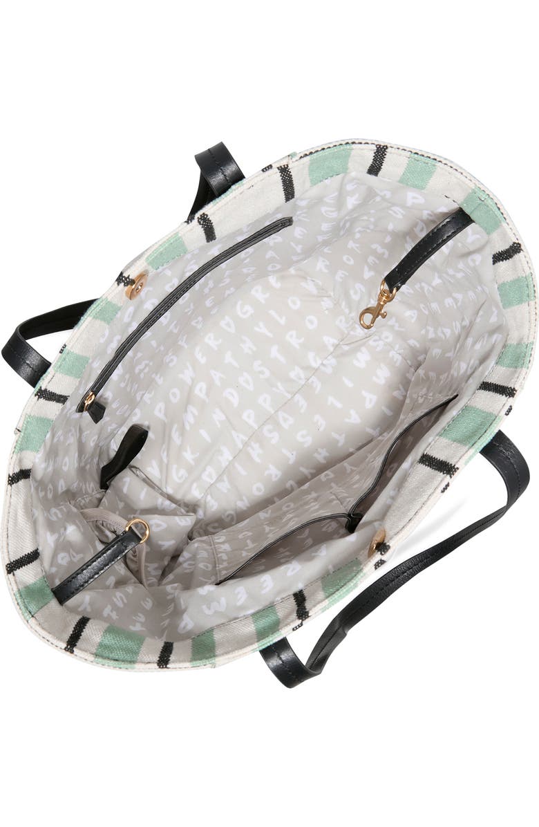 AIMEE Sullivan Tote, Alternate, color, Green Textile