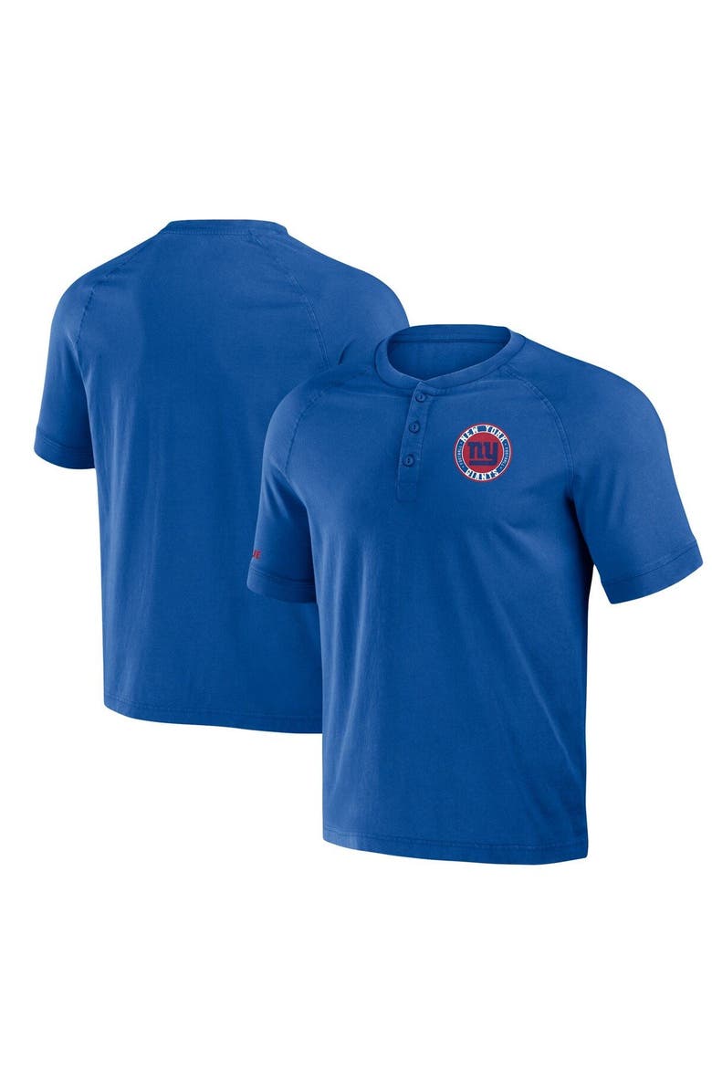 NFL X DARIUS RUCKER Men's NFL x Darius Rucker Collection by Fanatics Royal New York Giants Washed Raglan Henley T-Shirt, Main, color, Royal