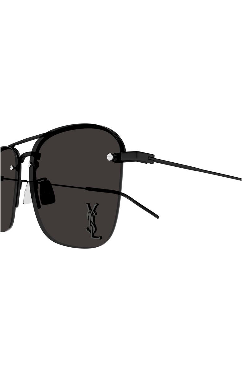 Saint Laurent 59mm Tinted Aviator Sunglasses, Alternate, color,