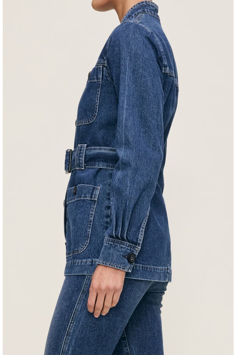 Utility Denim Jacket, Alternate, color, MOON LAKE