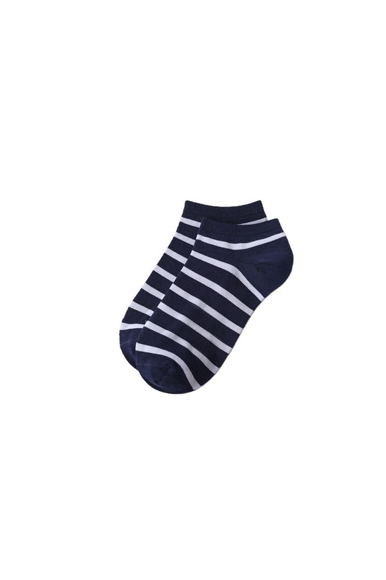 3-Pack Cotton Patterned Low Cut Socks, Alternate, color, Sky Blue-White-Navy