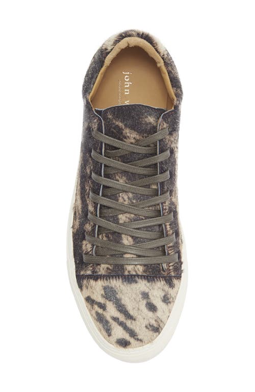 John Varvatos Reed Genuine Calf Hair Low Top Sneaker In Multi