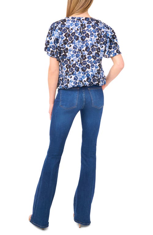 Vince Camuto Surplice Neck Blouse In Blue