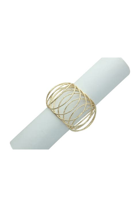 14K Gold Plated Noelle Wide Bracelet