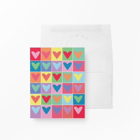 Love/Valentine's Greeting Cards "Rainbow Hearts"