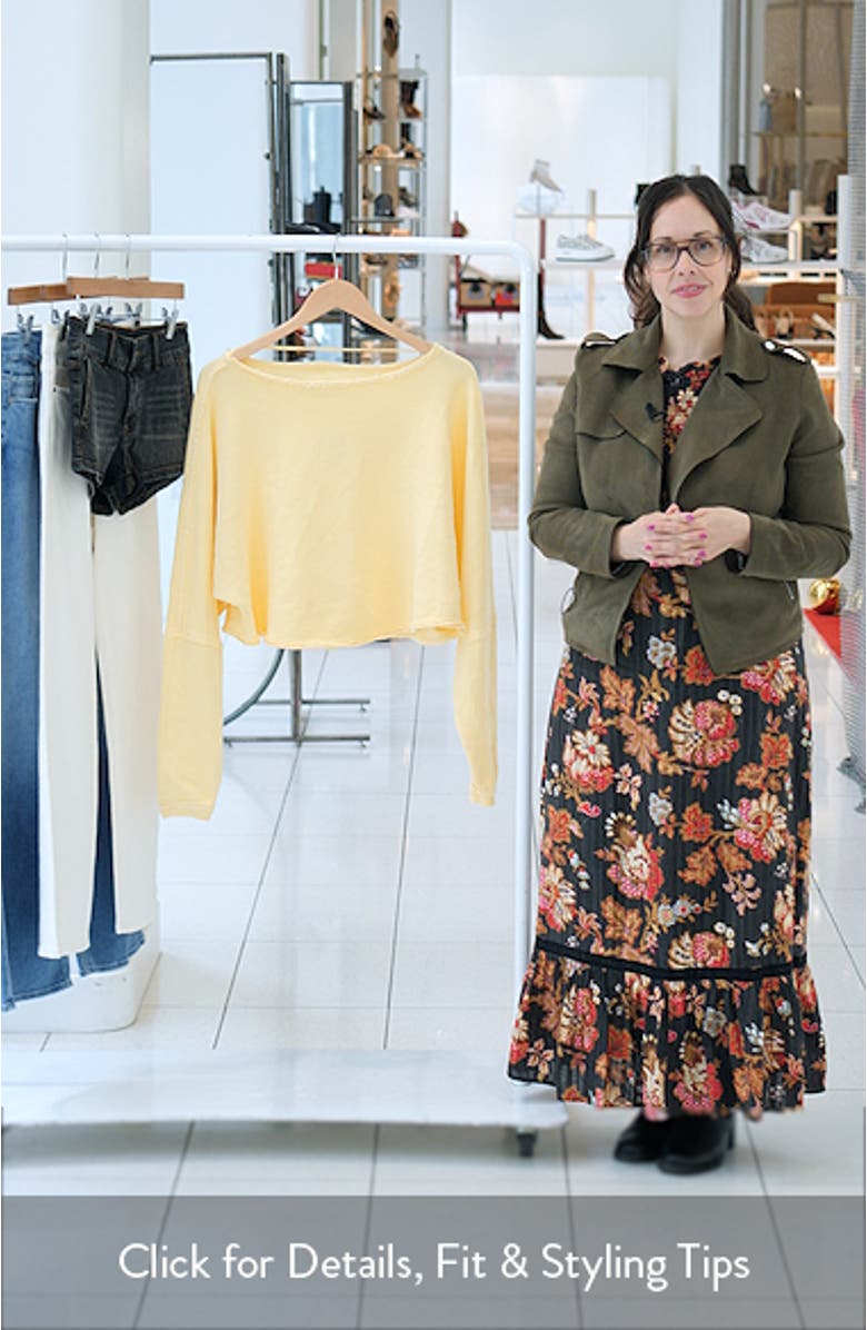 To the East Crop Sweatshirt, sales video thumbnail