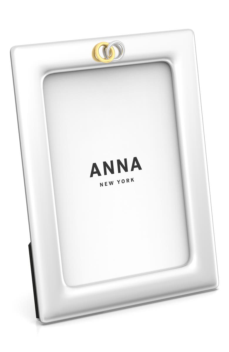ANNA New York Ring 5 x 7-Inch Picture Frame, Main, color, Silver / Gold