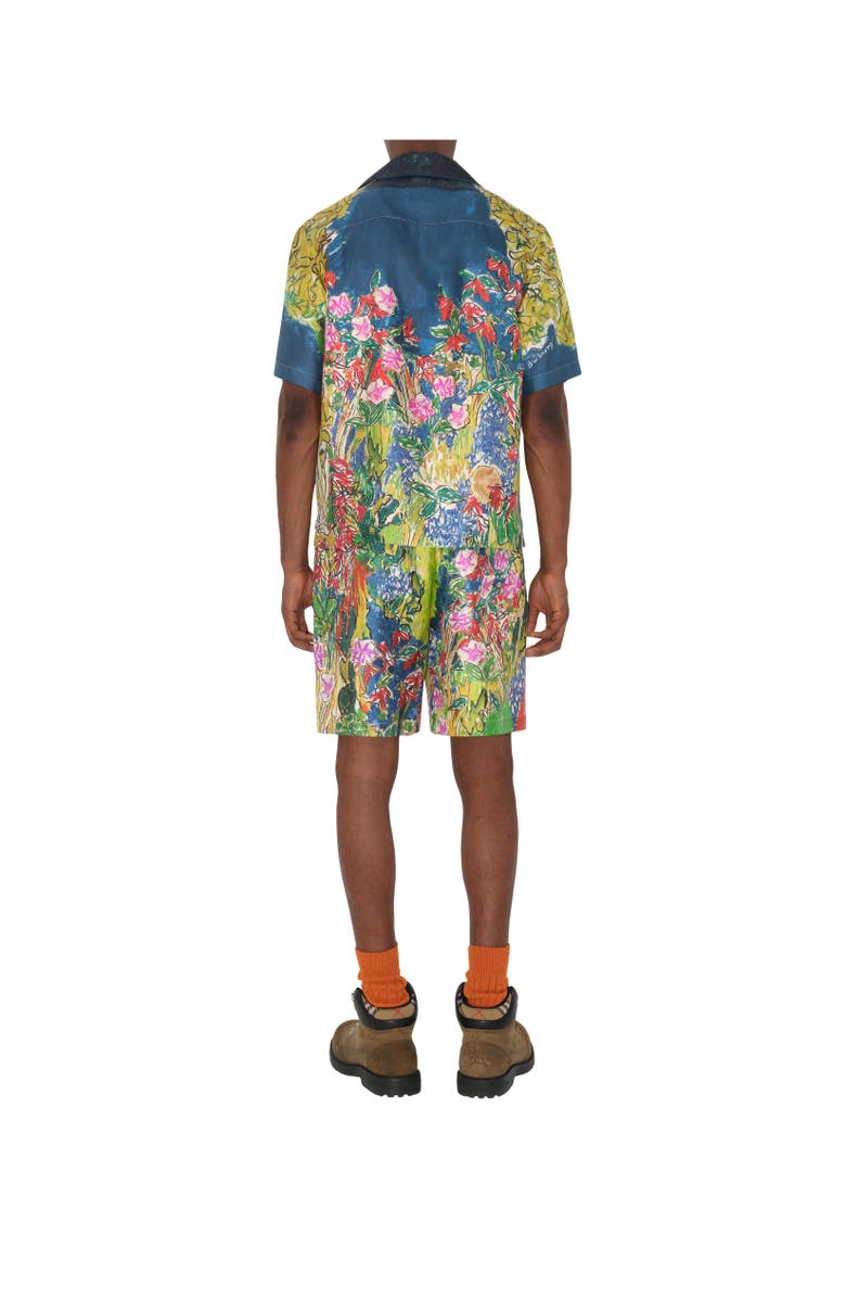 Burberry Highgrove Fountain Silk Shirt, Alternate, color, Harbour Green