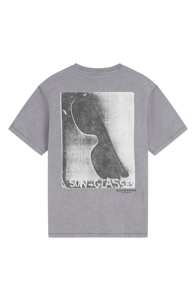 Scotch & Soda x Basquiat Relaxed Fit Graphic T-Shirt, Alternate, color, Steel Grey