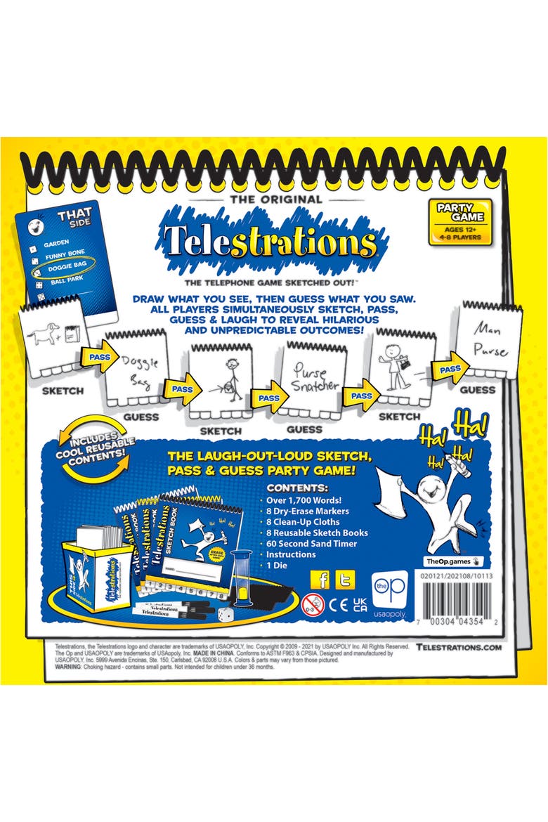 Telestrations Original Family Drawing Game, Alternate, color, Multicolored