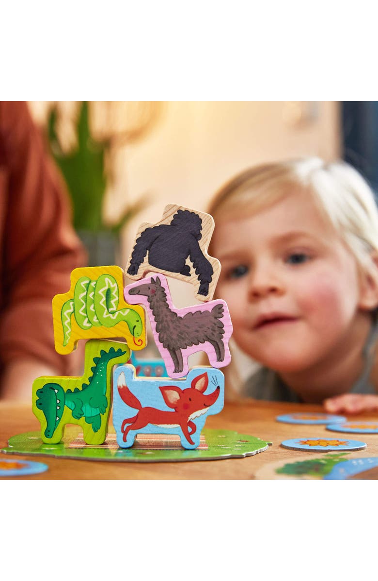 HABA My Very First Games - Animal Upon Animal Junior Toddler Stacking Game for Preschool Learning Activities & Fun Family Games for Ages 2+, Alternate, color, Multi