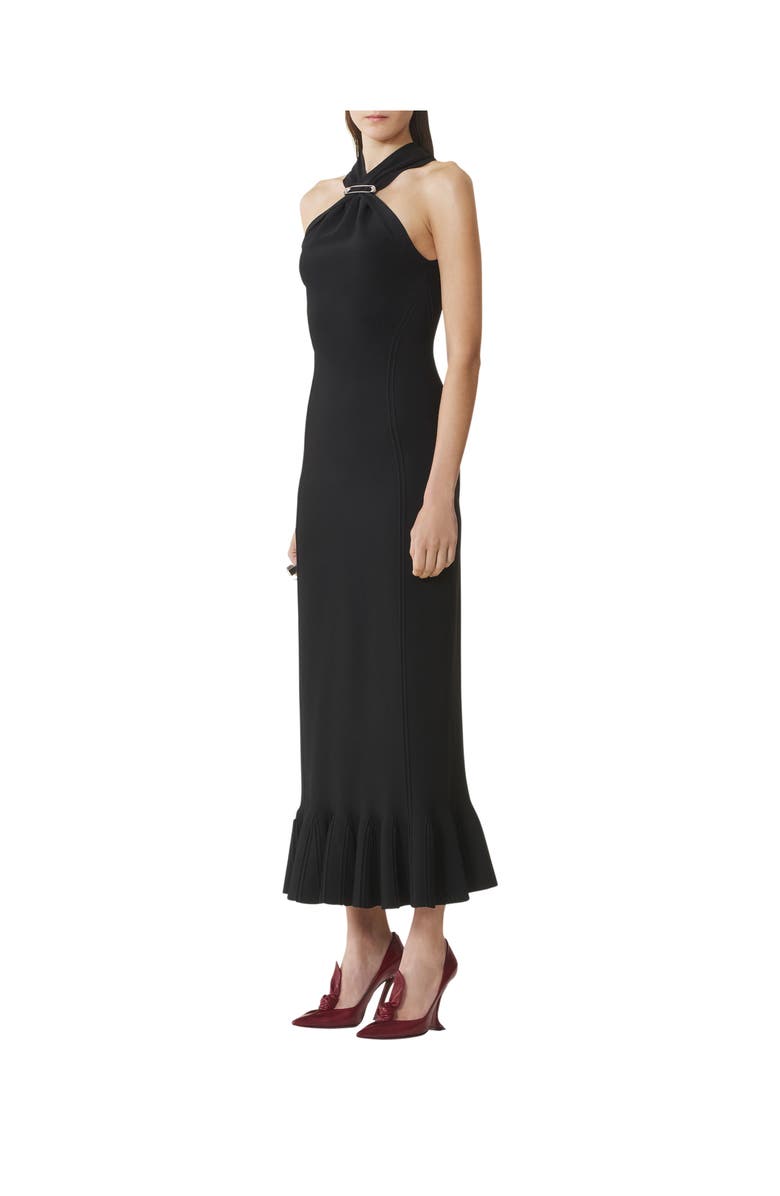 Lanvin Long Viscose Dress, Alternate, color, Black