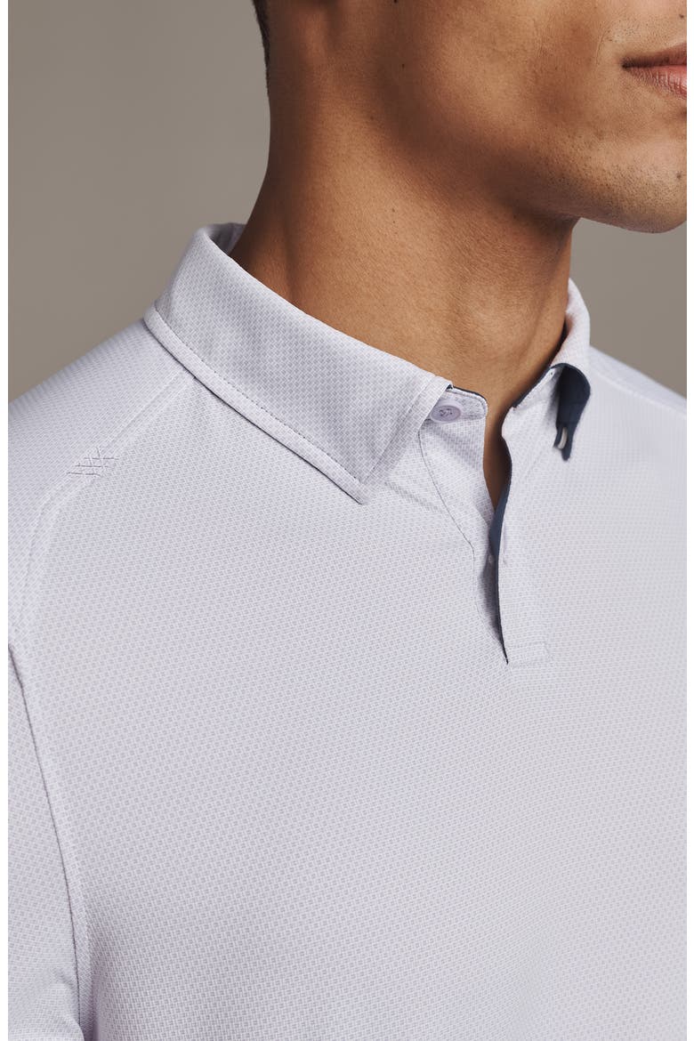 Commuter Slim Fit Performance Polo, Alternate, color, PURPLE HAZE MICRO GRID