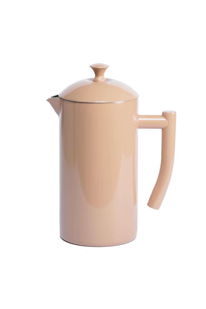 Double-Walled Stainless Steel French Press Coffee Maker, 34 fl oz, Main, color, Sandstone