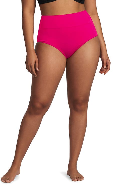 Plus Size Pinchless High Waisted Bikini Bottoms