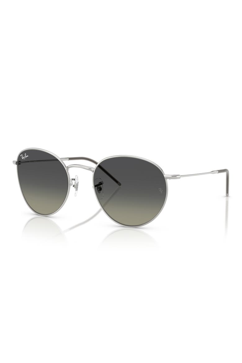 55mm Gradient Phantos Sunglasses, Alternate, color, SILVER / GREY GRADIENT
