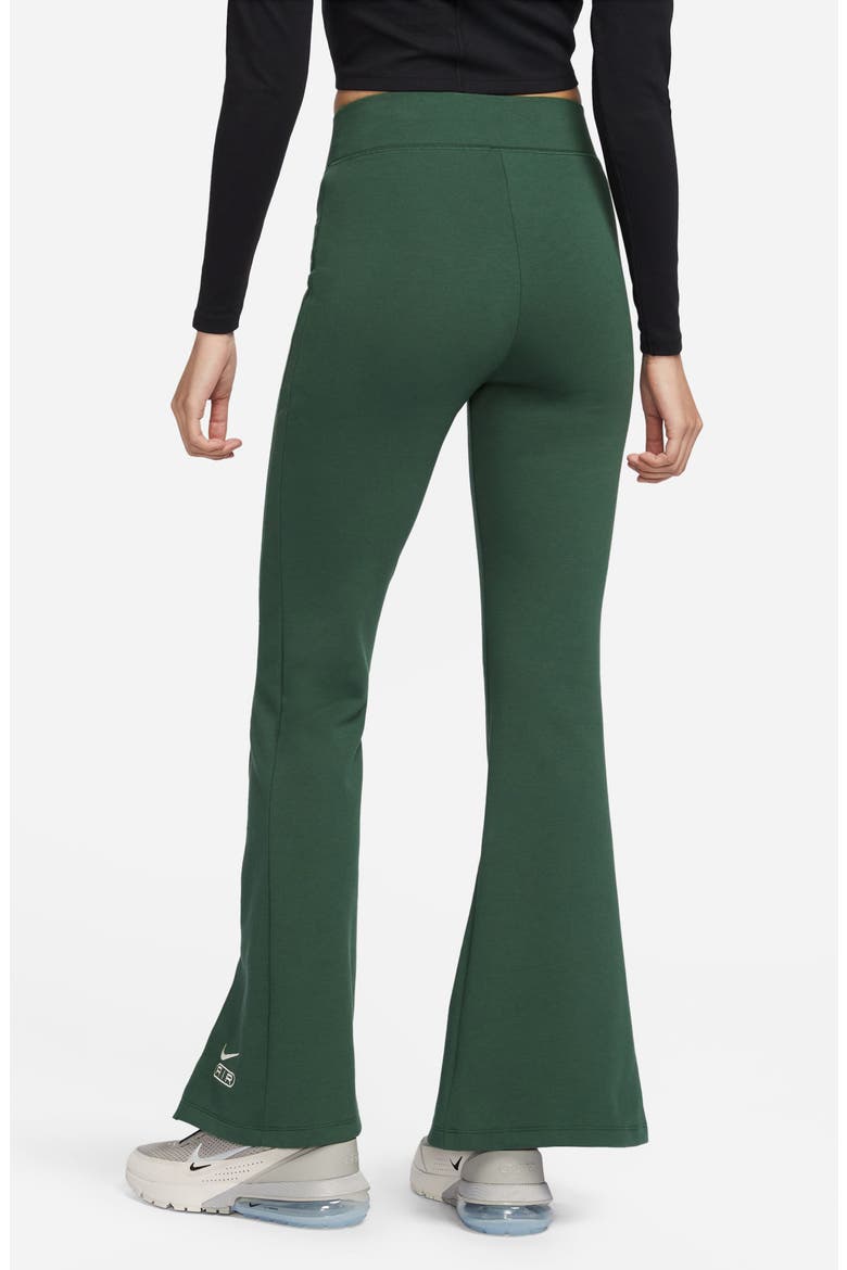 Air High Waist Flare Leggings, Alternate, color, FIR/ PALE IVORY