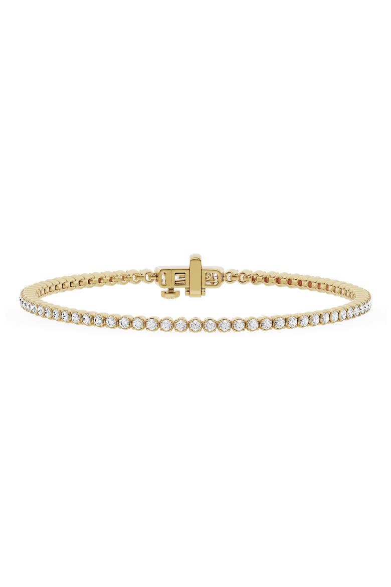 18K Gold Round Lab Created Diamond Tennis Bracelet - 1.94 ctw (Nordstrom Exclusive), Main, color, 18K YELLOW GOLD