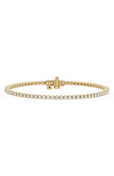 18K Gold Round Lab Created Diamond Tennis Bracelet - 1.94 ctw (Nordstrom Exclusive)