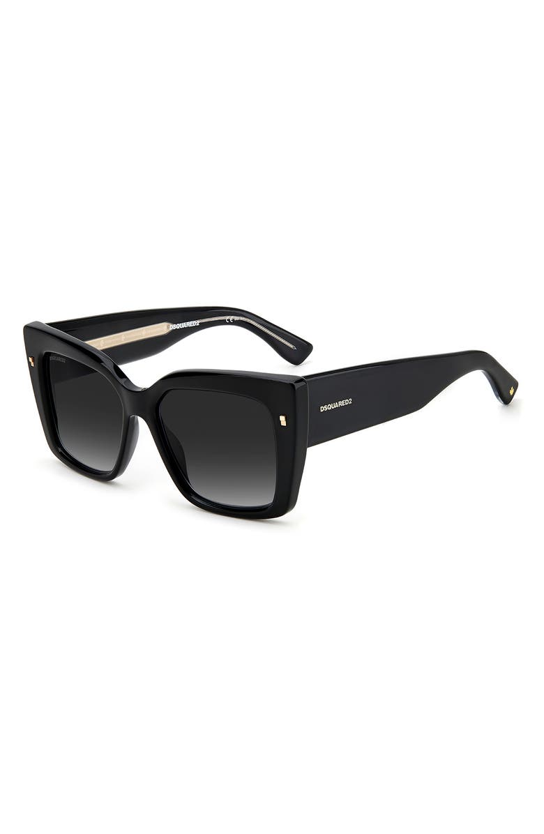 Dsquared2 54mm Rectangular Sunglasses, Alternate, color,