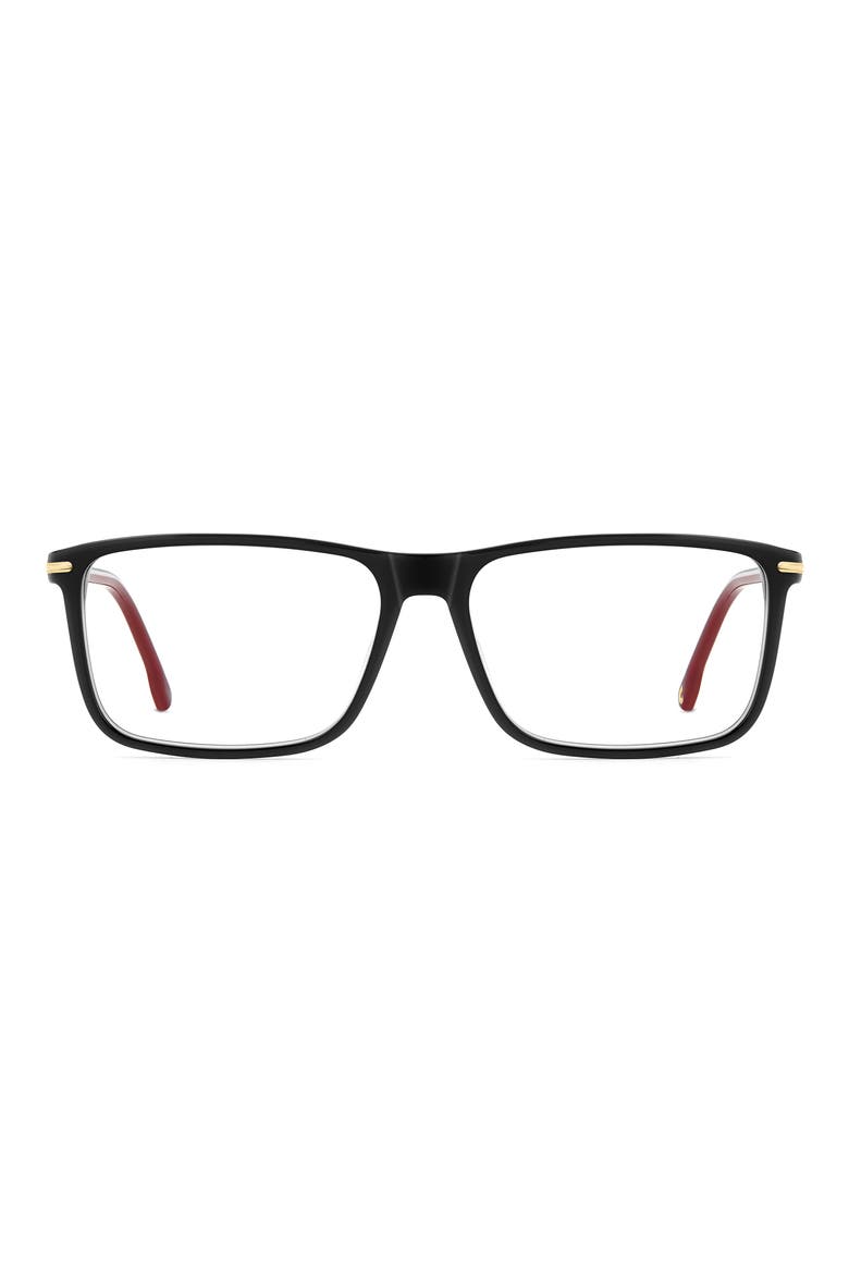54mm Rectangular Optical Glasses, Main, color, BLACK RED