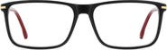 Carrera Eyewear 57mm Rectangular Optical Glasses