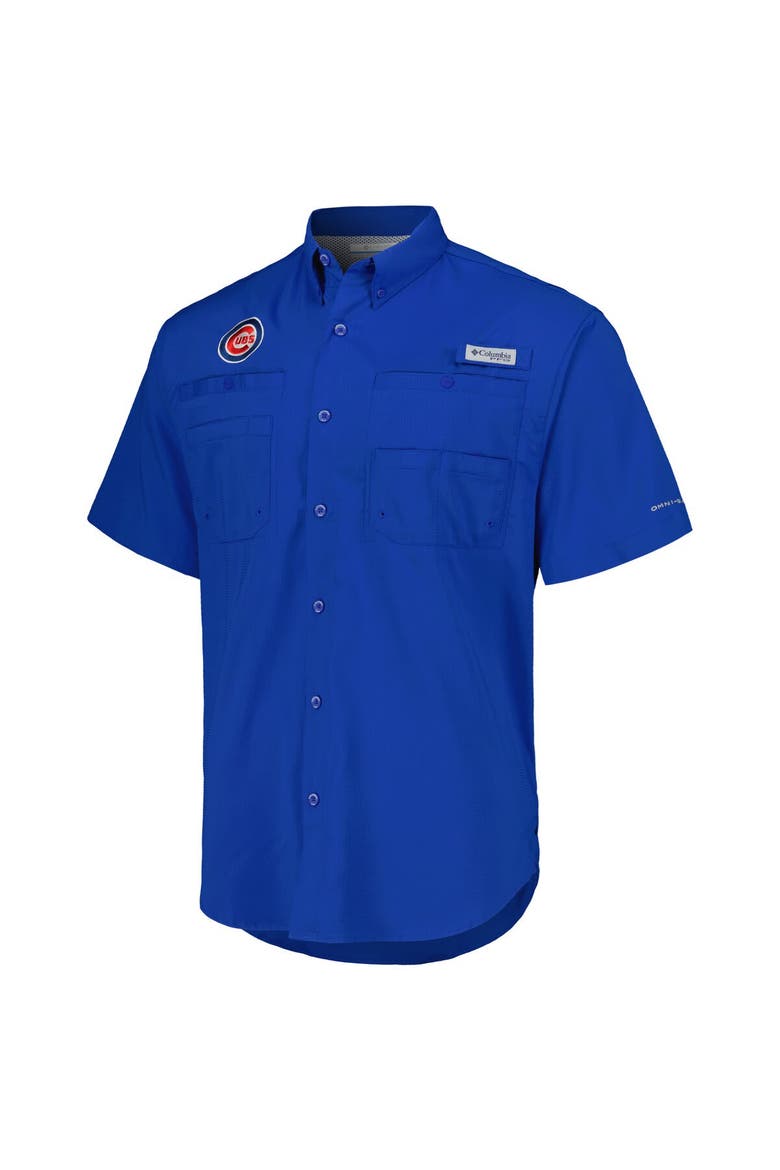Men's Columbia Royal Chicago Cubs Tamiami Omni-Shade Button-Down Shirt, Alternate, color, Royal