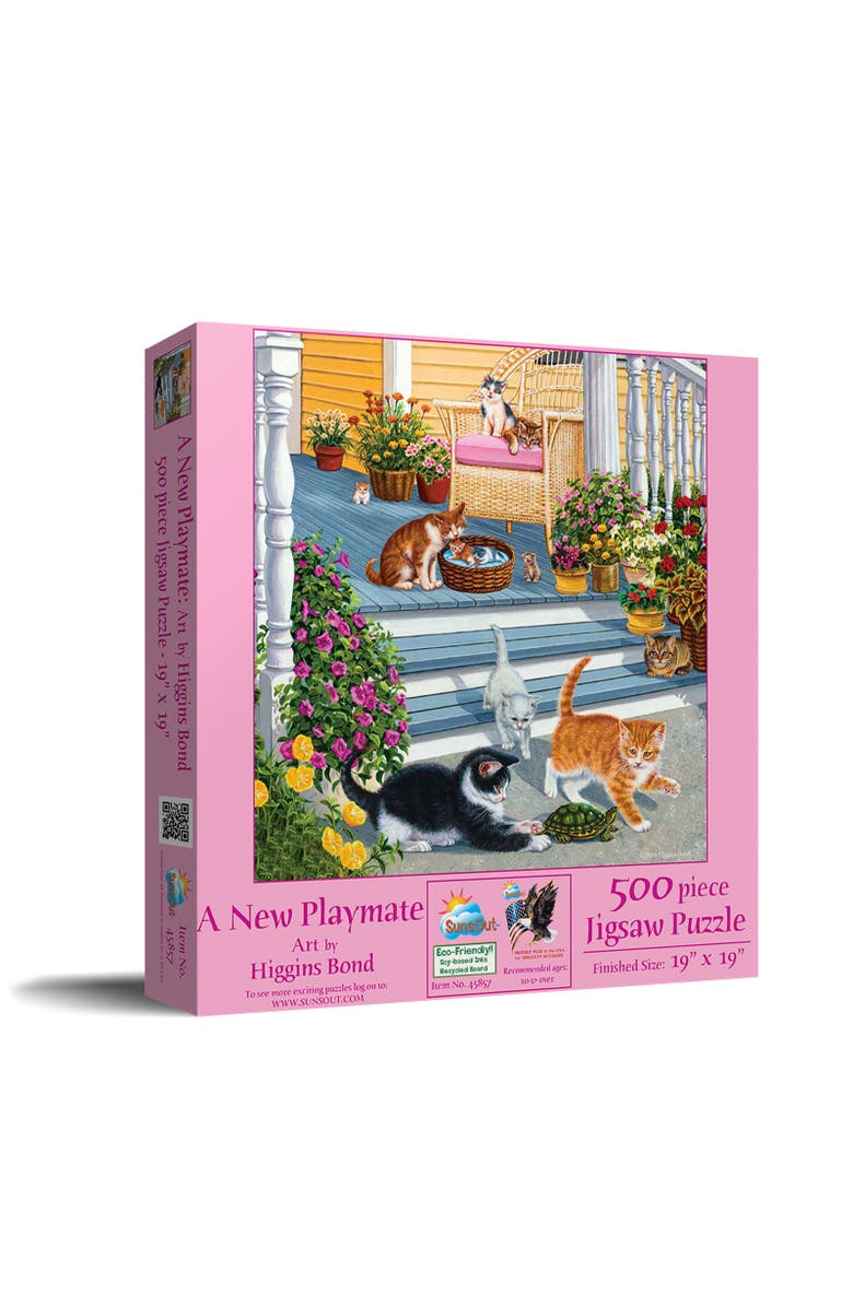 Sunsout A New Playmate 500 piece Jigsaw Puzzle for Adults, Main, color, Multicolor