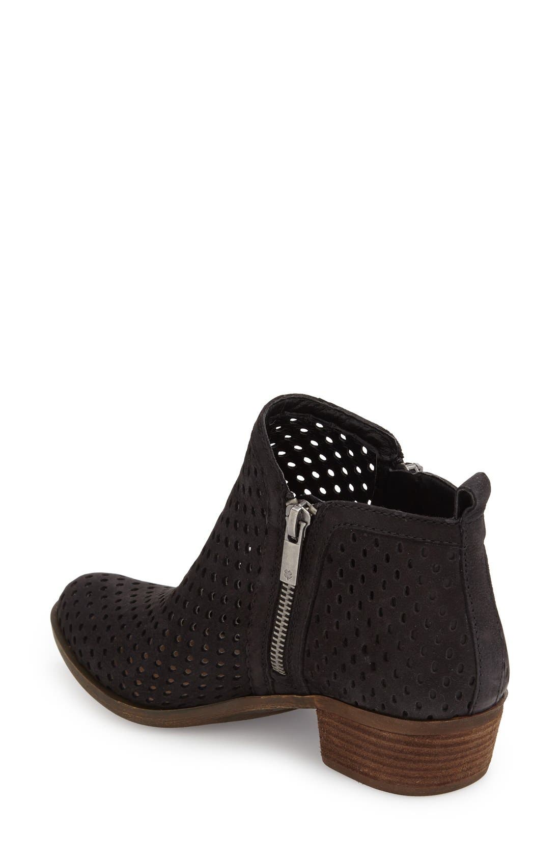 Lucky Brand 'Basel' Perforated Bootie, Alternate, color, 