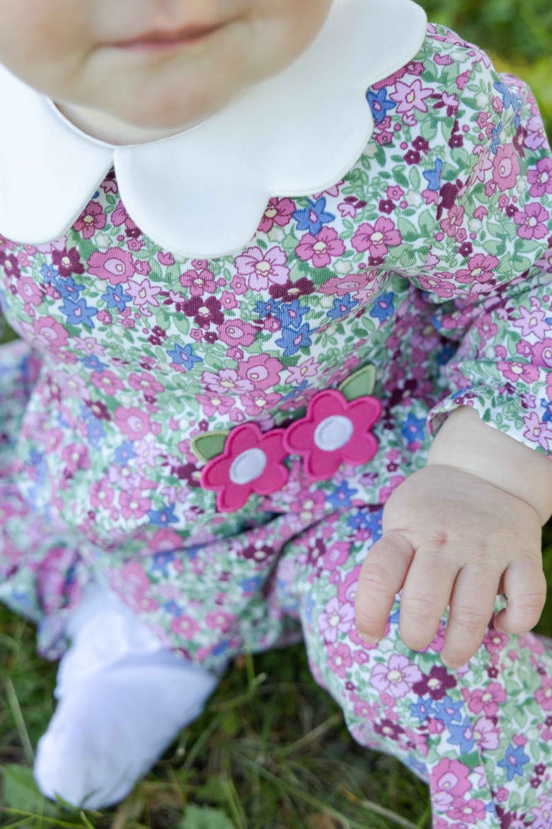 Floral Knit Longall with Flowers, Alternate, color, Ivory, Pink & Multi Floral