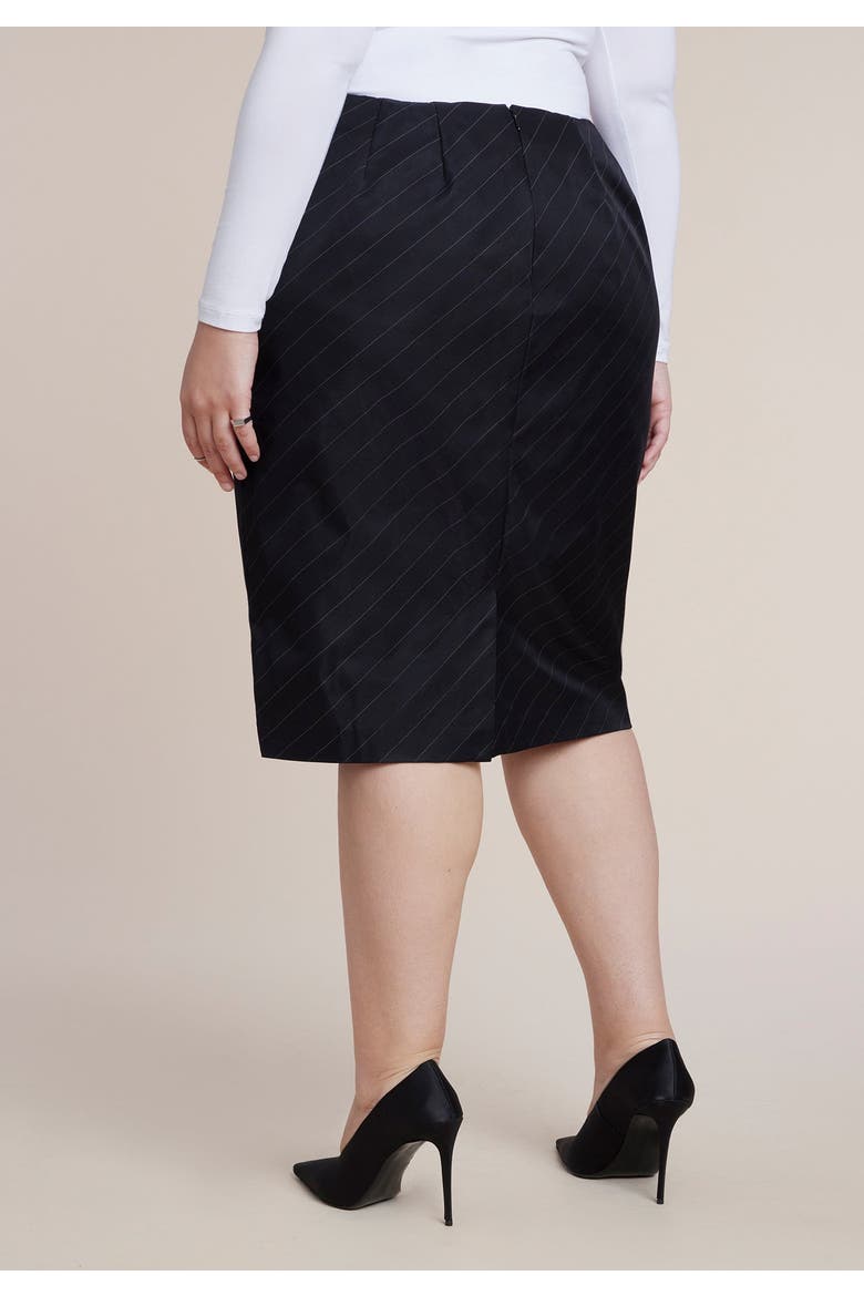 Knee Length Pencil Skirt, Alternate, color, BLACK ONYX