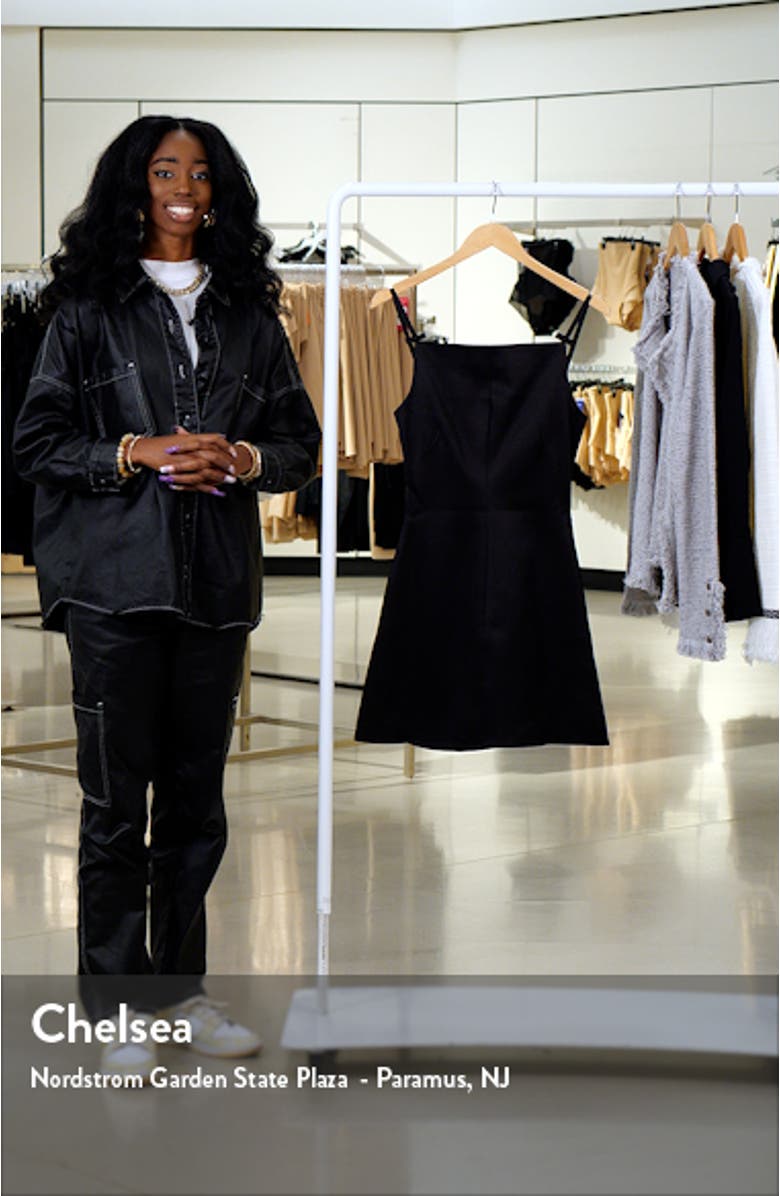 Dainty Satin A-Line Minidress, sales video thumbnail