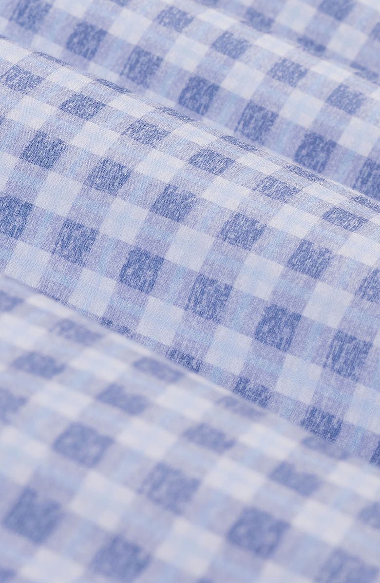 Bugatchi James OoohCotton<sup>®</sup> Textured Gingham Check Button-Up Shirt, Alternate, color, Ether