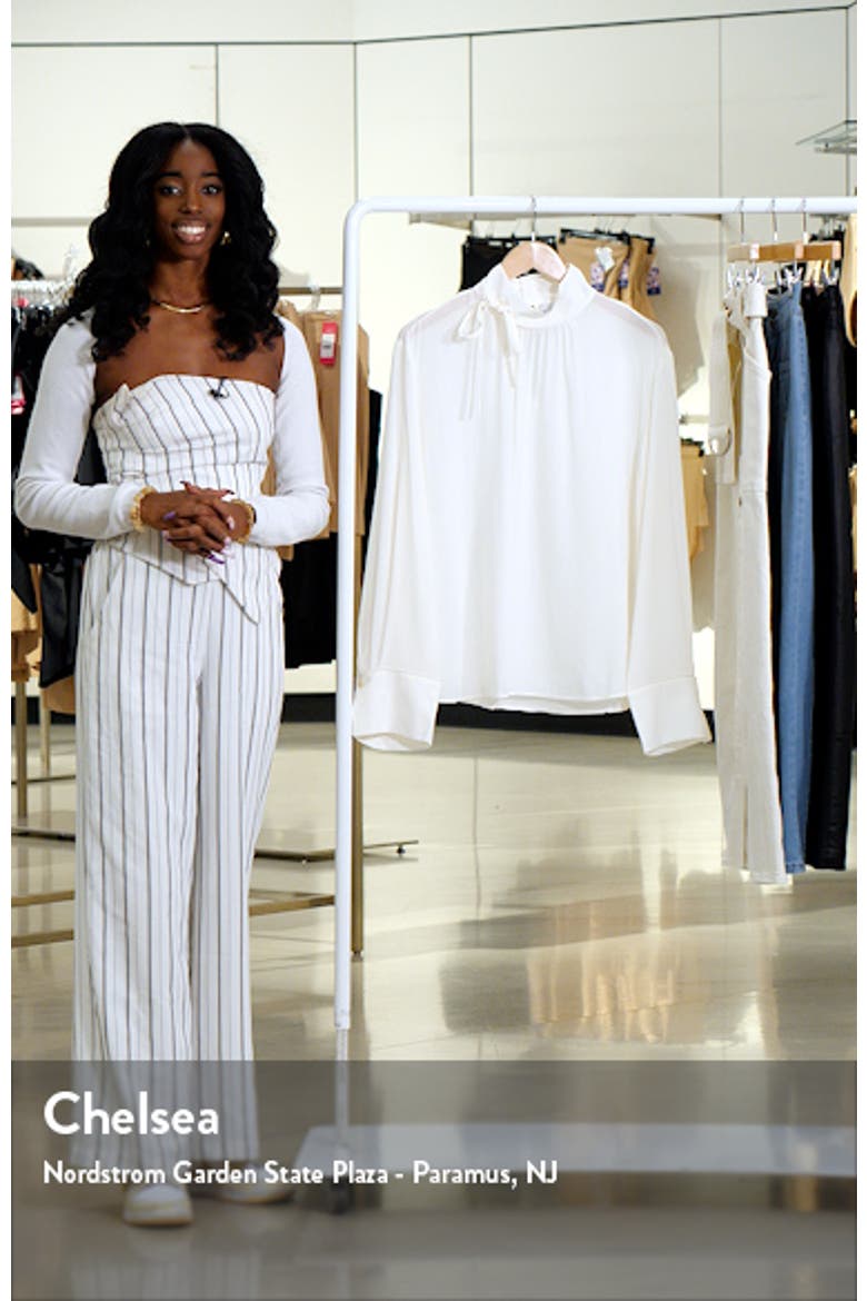 High Collar Silk Chiffon Shirt video