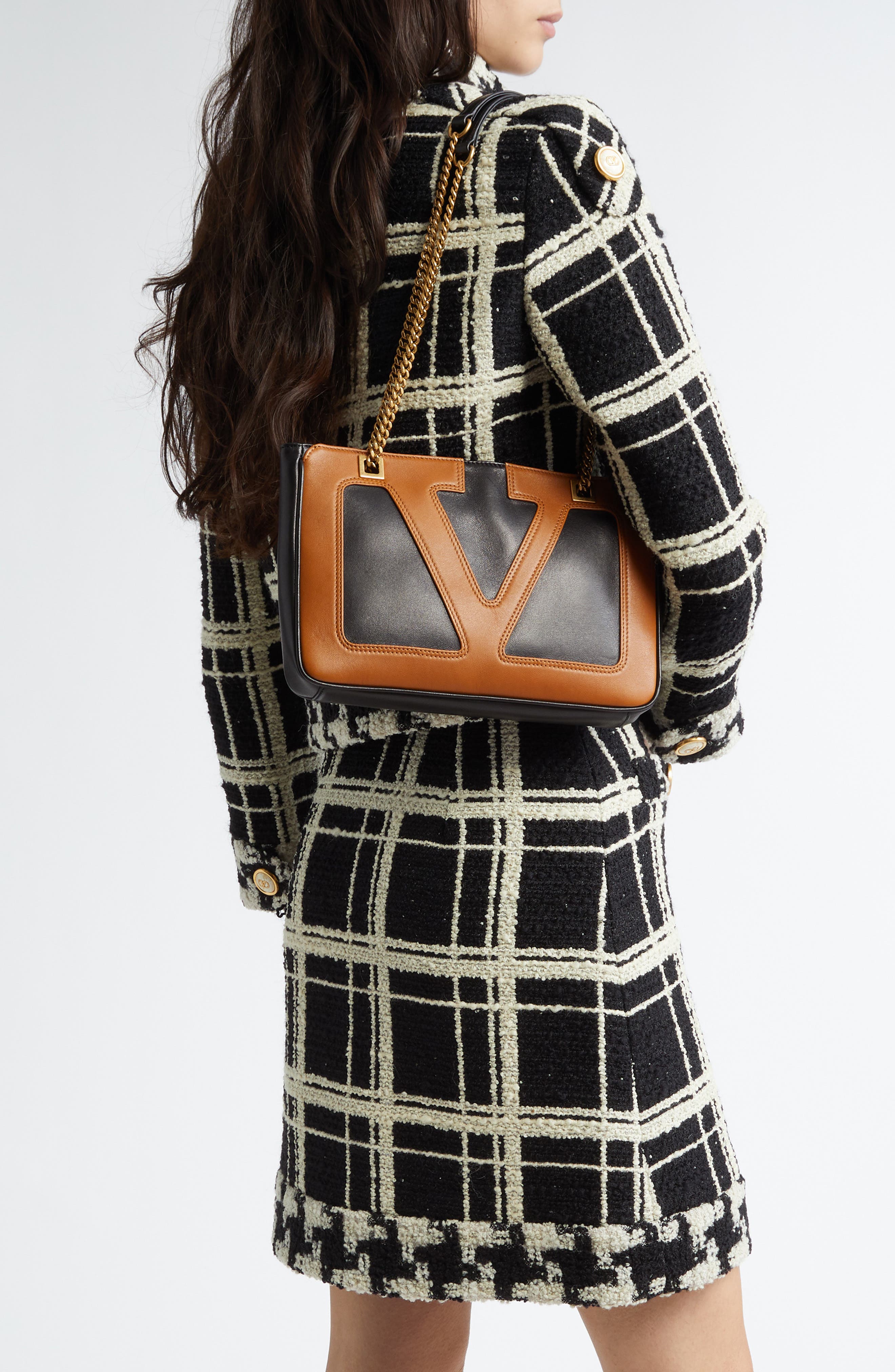 Valentino Garavani Small Viva Superstar Leather Shopper, Alternate, color, 