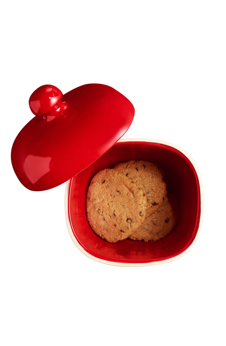 Emile Henry Cookie Jar, Alternate, color, Burgundy