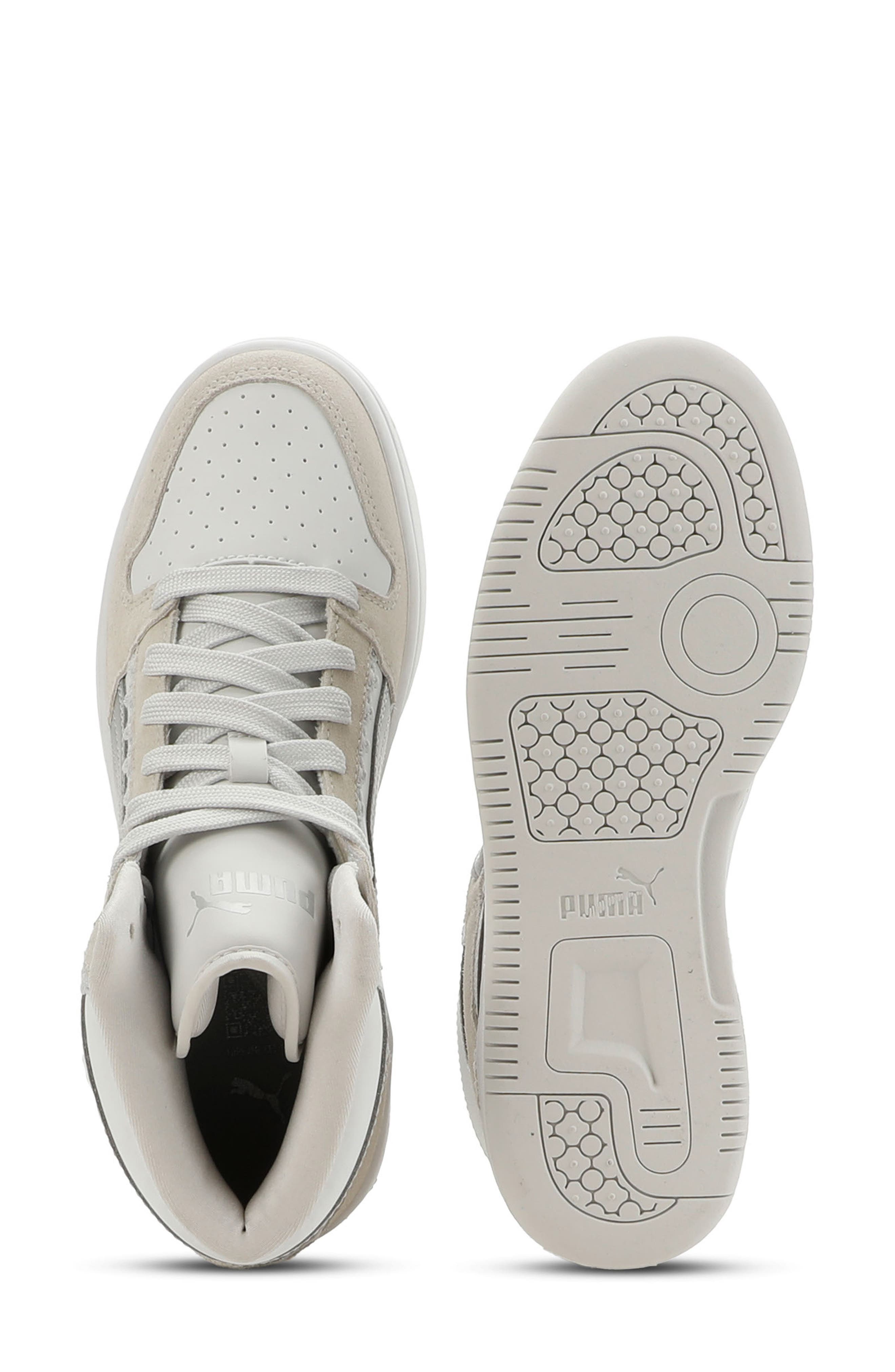 Rebound Layup Sneaker, Alternate, color, PUMA WHITE/ PUMA SILVER/ GRAY