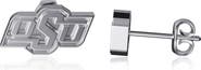 DAYNA DESIGNS Oklahoma State Cowboys Team Logo Silver Post Earrings